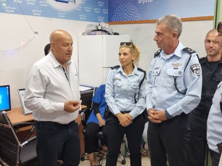 قيادة قسم سيف، بزيارة عمل إلى مركز شرطة عرعرة النقب